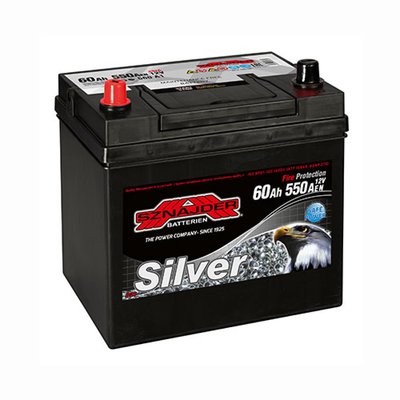 Автомобільний акумулятор SZNAJDER Silver Calcium Asia 60Аh 550А L+ (лівий +) 560 A1 564958887007 фото