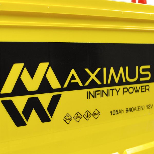 Автомобільний акумулятор MAXIMUS Asia smf (N70) 105Ah 940A L+ 566125885125 фото