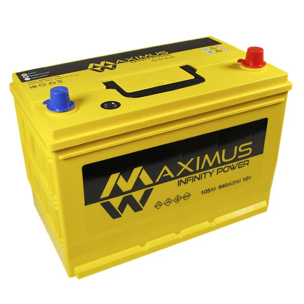 Автомобільний акумулятор MAXIMUS Asia smf (N70) 105Ah 940A R+ 566125884337 фото