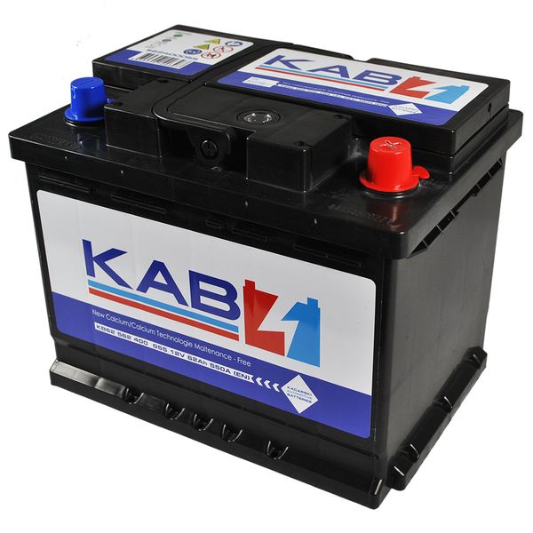 Автомобільний акумулятор KAB Blue SMF (L2) 62Ah 550A R+ 566125885293 фото
