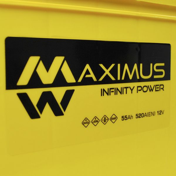 Автомобільний акумулятор MAXIMUS Asia smf (NS60) 55Ah 520A L+ т.к. 566125884339 фото
