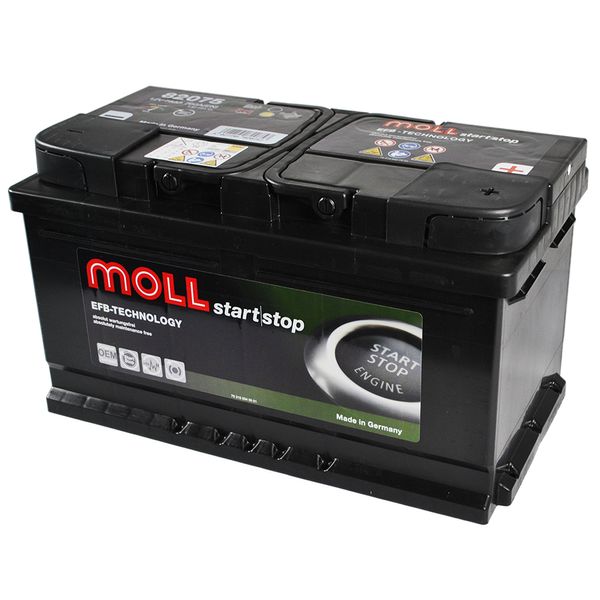 Автомобільний акумулятор MOLL EFB (Lb4) 75Ah 760A R+ 566125885264 фото