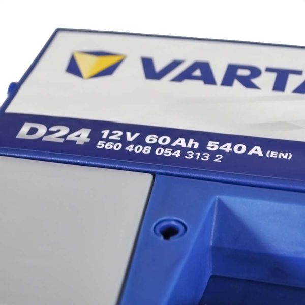 Автомобільний акумулятор VARTA Blue Dynamic 60Ah 540A R+ (правий +) D24 564958891356 фото