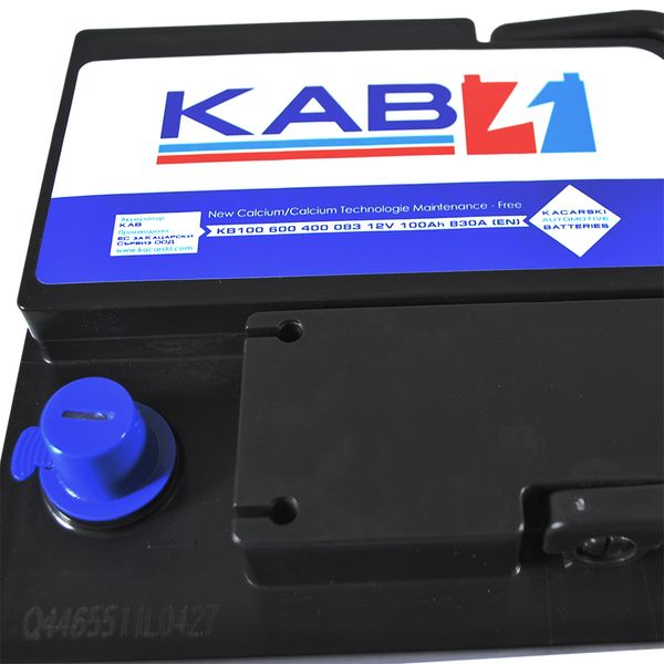 Автомобільний акумулятор KAB Blue SMF (L5) 100Ah 830A R+ 566125885290 фото