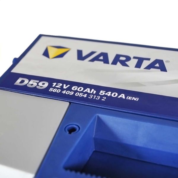 Автомобільний акумулятор VARTA Blue Dynamic 60Ah 540A R+ (правий +) D59 LB2 (h=175) 564958891555 фото
