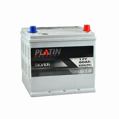 Автомобільний акумулятор PLATIN Silver Asia 60Ah 600A R+ (правий +) SMF 564958891290 фото