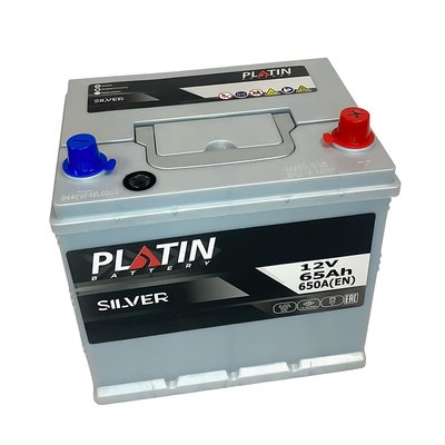 Автомобільний акумулятор PLATIN Silver Asia 65Ah 650A R+ (правий +) нижня клемма SMF D23 564958892346 фото