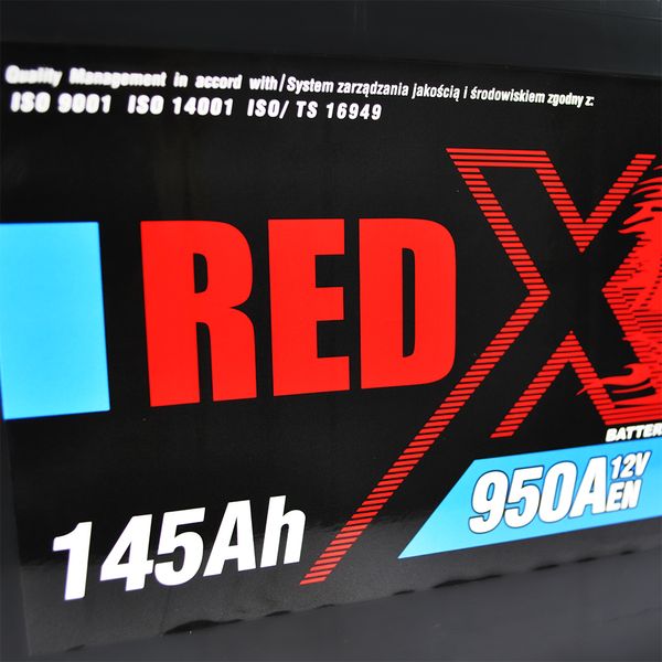 Автомобільний акумулятор RED X (645 20) (D4) 145Ah 950A L+ 566125885262 фото