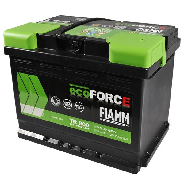 Автомобільний акумулятор FIAMM Ecoforce AFB (TR600) (L2) 60Аh 600А R+ 566125885364 фото