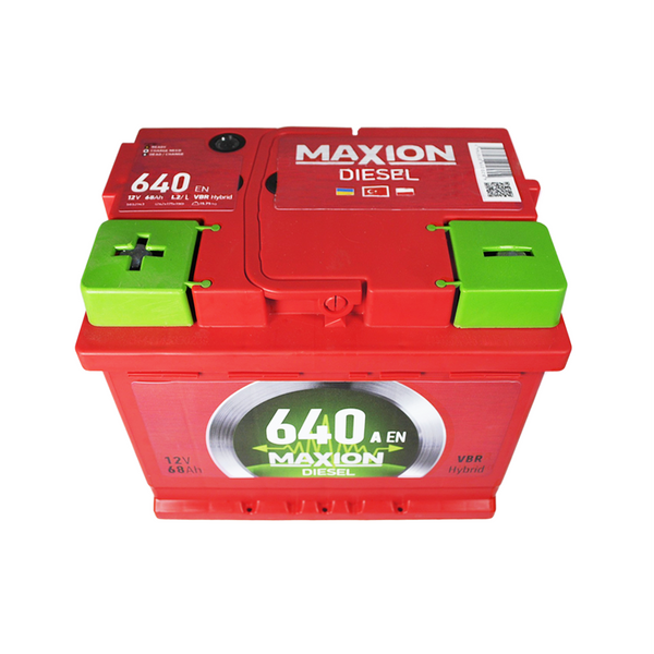 Автомобільний акумулятор MAXION Diesel 68Ah 640A L+ (лівий +) MF L2 564958892551 фото