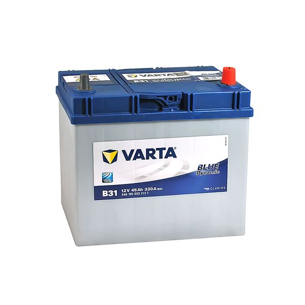 Автомобільний акумулятор VARTA Blue Dynamic Asia 45Ah 330A R+ (правий +) B31 тонка клема 564958891388 фото