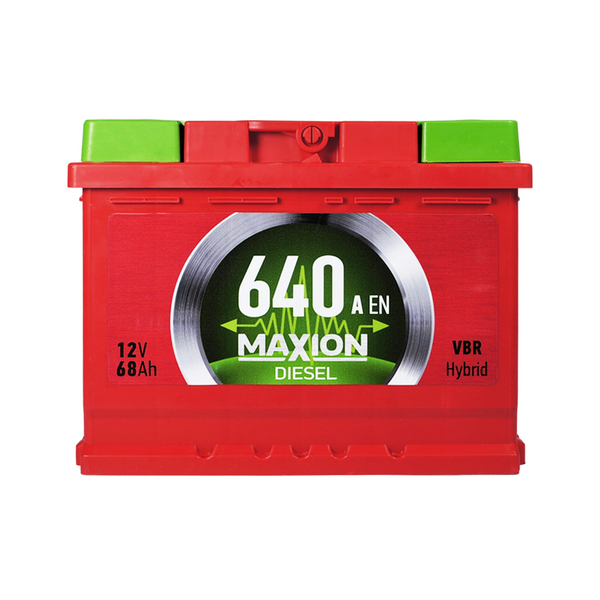 Автомобільний акумулятор MAXION Diesel 68Ah 640A R+ (правий +) MF L2 564958892552 фото