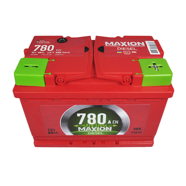 Автомобільний акумулятор MAXION Diesel 88Ah 780A R+ (правий +) MF L3 564958892577 фото