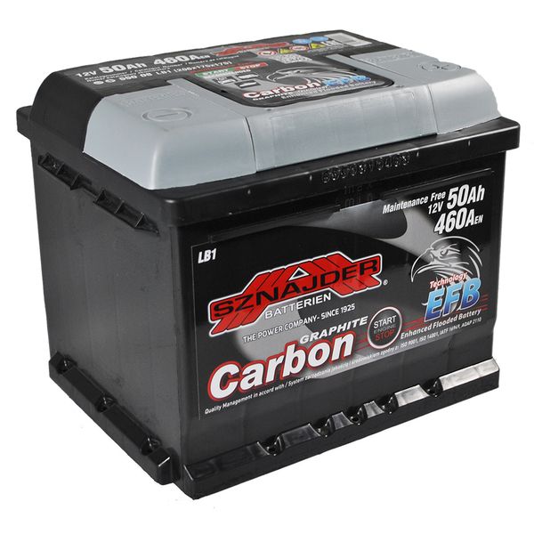 Автомобільний акумулятор SZNAJDER Carbon Start Stop EFB (550 08) (LB1) 50Аh 450А R+ (h=175) 566125885427 фото