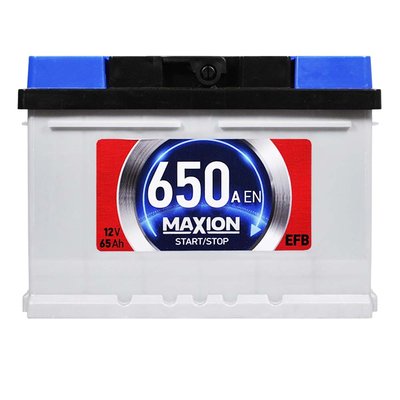 Автомобільний акумулятор MAXION EFB 65Ah 650A R+ (правий +) SMF L2B 564958892518 фото