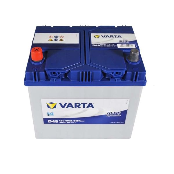 Автомобільний акумулятор VARTA Blue Dynamic Asia 60Ah 540A L+ (лівий +) D48 564958891389 фото