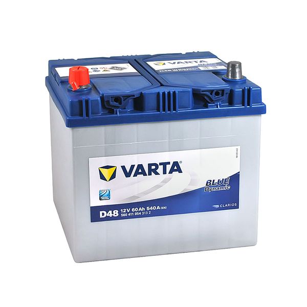 Автомобільний акумулятор VARTA Blue Dynamic Asia 60Ah 540A L+ (лівий +) D48 564958891389 фото