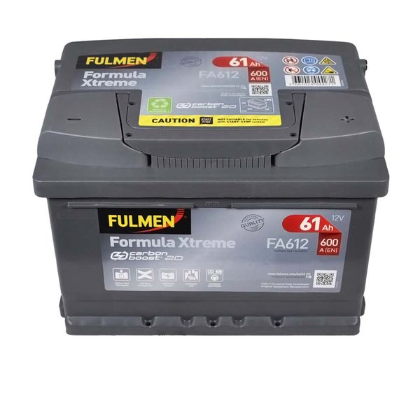 Автомобільний акумулятор FULMEN Formula Xtreme 61Ah 600A R+ (правий +) 564958886017 фото