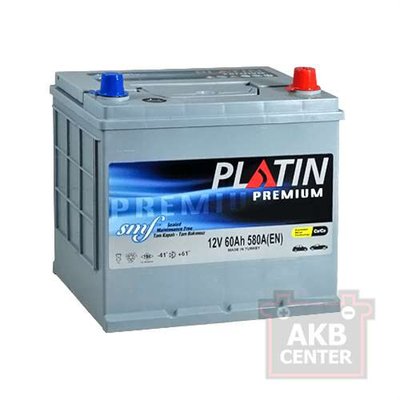 Автомобільний акумулятор PLATIN Premium Asia 60Ah 560A R+ (правий +) SMF 564958890437 фото