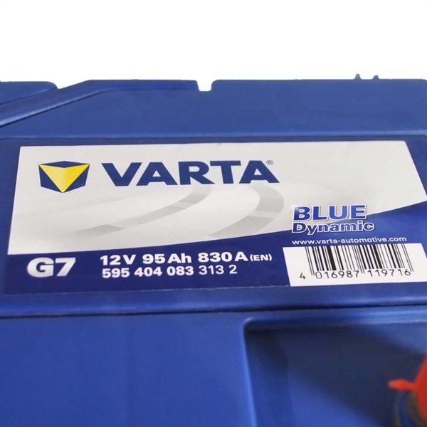 Автомобільний акумулятор VARTA Blue Dynamic Asia 95Ah 830A R+ (правий +) G7 564958891359 фото