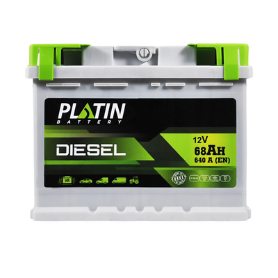 Автомобільний акумулятор PLATIN Silver Diesel 68Ah 640A R+ (правий +) MF L2 564958893471 фото