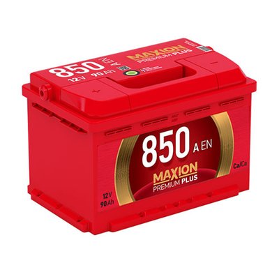 Автомобільний акумулятор Maxion Premium Plus 90Аh 850А R+ (правий +) 6СТ 564958887199 фото