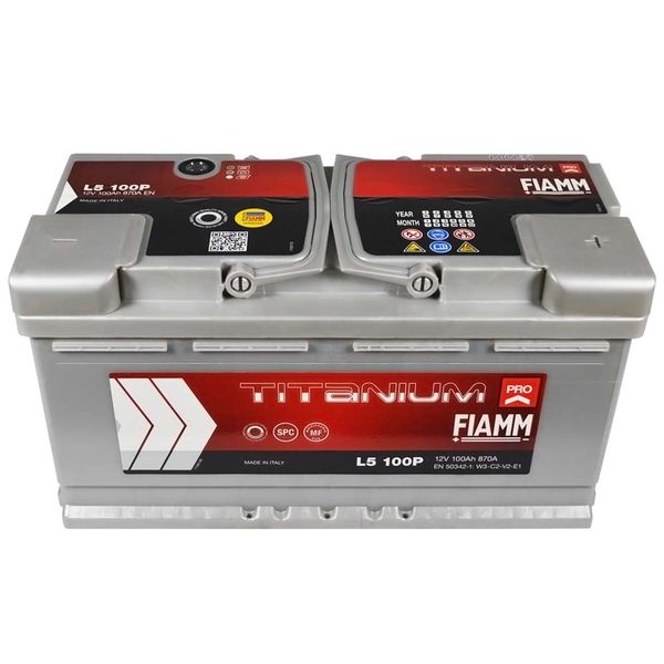 Автомобільний акумулятор FIAMM Titanium Pro 100Аh 870А R+ (правий +) 564958885819 фото