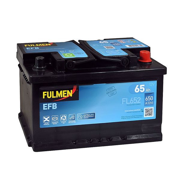 Автомобільний акумулятор FULMEN Start-Stop EFB 65Ah 650A R+ (правий +) 564958886075 фото