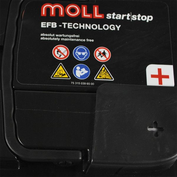 Автомобільний акумулятор MOLL EFB (L3) 70Ah 700A R+ 566125885263 фото