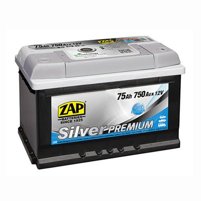 Автомобільний акумулятор ZAP Silver Premium 75Ah 750A R+ (правий +) 575 45 564958888225 фото
