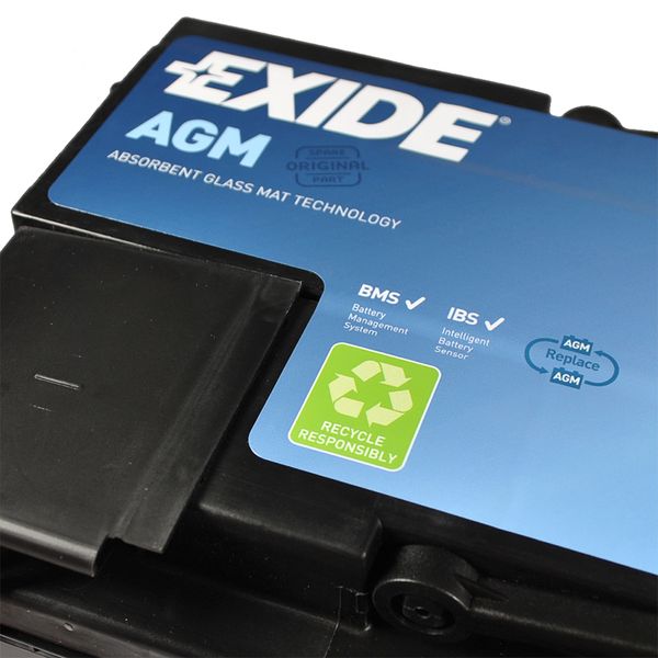 Автомобільний акумулятор EXIDE (EK950) Start-Stop AGM 95Аh 850A R+ 566125885162 фото