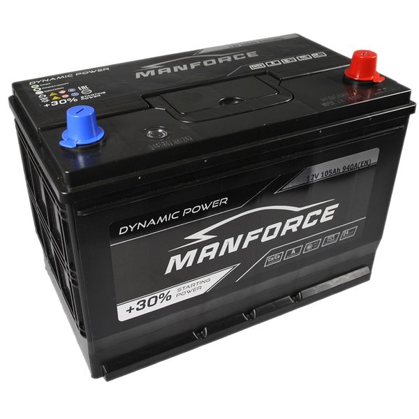 Автомобільний акумулятор MANFORСE Asia smf (N70) 105Ah 940A R+ 566125885132 фото