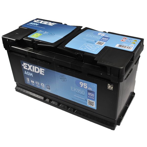 Автомобільний акумулятор EXIDE (EK950) Start-Stop AGM 95Аh 850A R+ 566125885162 фото