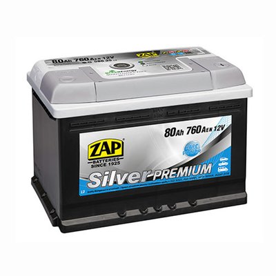 Автомобільний акумулятор ZAP Silver Premium 80Ah 760A L+ (лівий +) 580 35 564958888258 фото