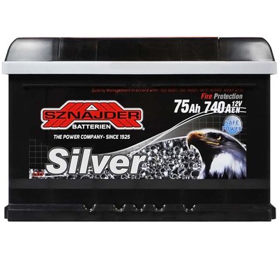 Автомобільний акумулятор SZNAJDER Silver 75Ah 740A R+ (правий +) LB3 (h=175) 564958893566 фото