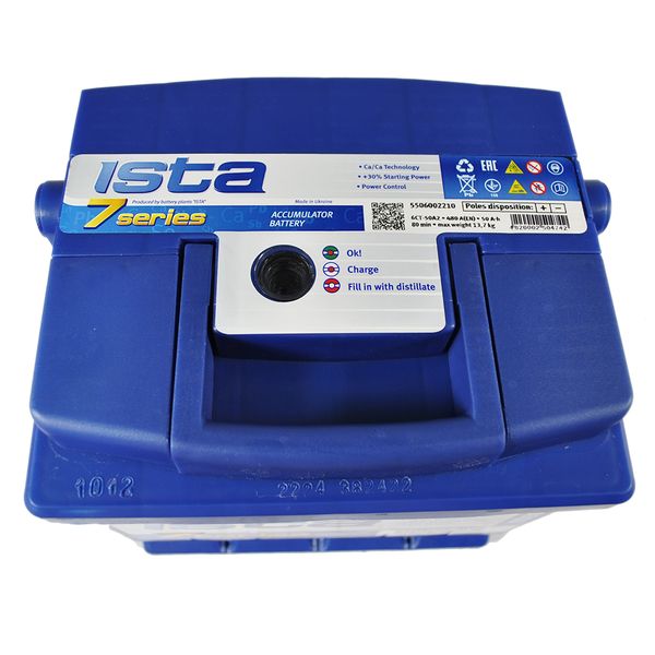 Автомобільний акумулятор ISTA 7 Series (L2) 50Ah 420A L+ 566125885198 фото