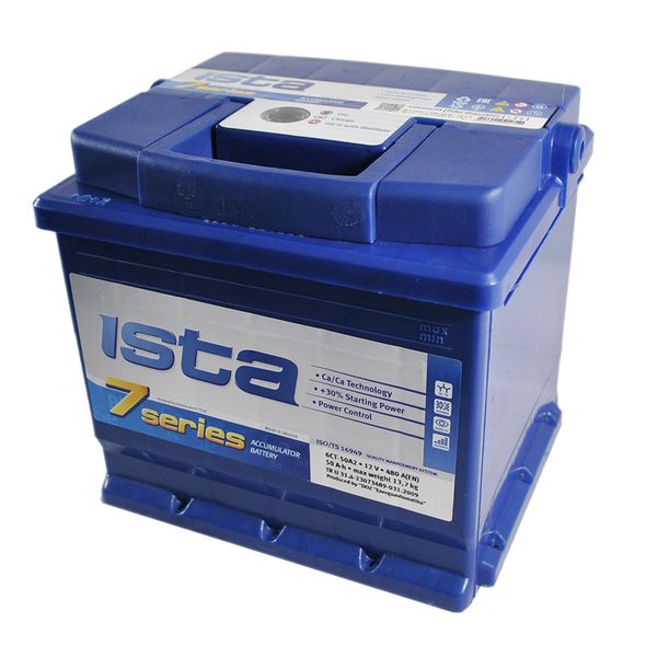 Автомобільний акумулятор ISTA 7 Series (L2) 50Ah 420A R+ 566125885199 фото