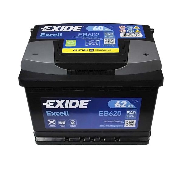 Автомобільний акумулятор EXIDE Excell 60Аh 540Ah R+ (правий +) EB602 564958894822 фото