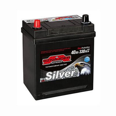 Автомобільний акумулятор SZNAJDER Silver Calcium Asia 40Аh 330А L+ (лівий +) 540 A1 564958887037 фото