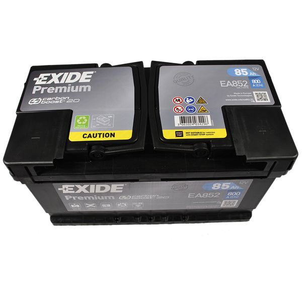 Автомобільний акумулятор EXIDE Premium (EA852) 85Аh 800Ah R+ h=175 566125885193 фото