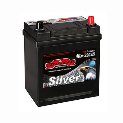 Автомобільний акумулятор SZNAJDER Silver Calcium Asia 40Аh 330А R+ (правий +) 540 A0 564958887038 фото