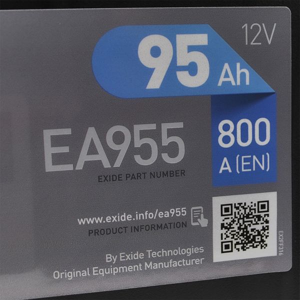 Автомобільний акумулятор EXIDE Premium (EA955) Asia (D31) 95Аh 800Ah L+ 566125885194 фото