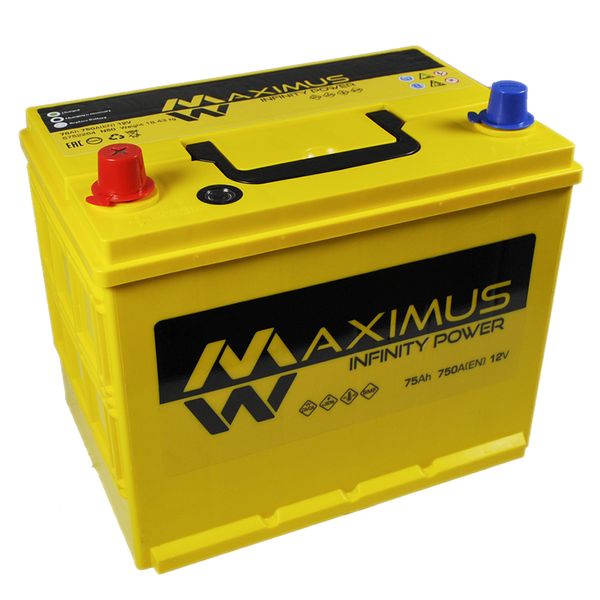 Автомобільний акумулятор MAXIMUS Asia smf (N50) 75Ah 750A L+ 566125885126 фото
