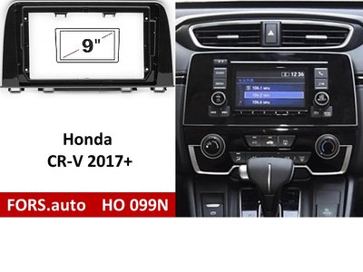 Переходная рамка FORS.auto HO 099N для Honda CR-V (9 inch, UV black) 2017+ 11763 фото