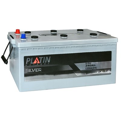 Автомобильный аккумулятор PLATIN Silver 240Ah 1550A L+ (левый +) MF 564958886116 фото