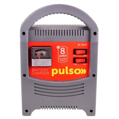 Зарядний пристрій PULSO BC-15121 6&12V/8A/9-112AHR/стрілковий індикатор BC-15121 фото