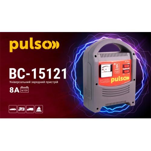 Зарядний пристрій PULSO BC-15121 6&12V/8A/9-112AHR/стрілковий індикатор BC-15121 фото