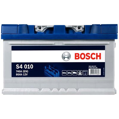 Автомобильный аккумулятор BOSCH 80Ah 740A R+ (правый +) S40 100 566615479279 фото