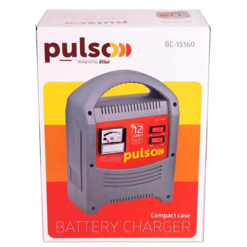 Зарядний пристрій PULSO BC-15160 6&12V/12A/9-160AHR/стрілковий індикатор BC-15160 фото