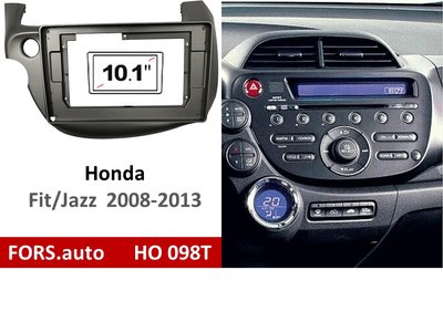 Переходная рамка FORS.auto HO 098T для Honda Fit/Jazz (10.1inch, LHD, dark grey) 2008-2013 11765 фото
